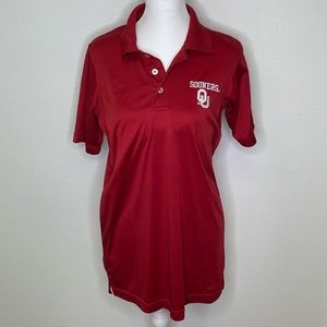 NCAA University Of Oklahoma Sooners Men’s Small Golf Polo Shirt Made by Russell